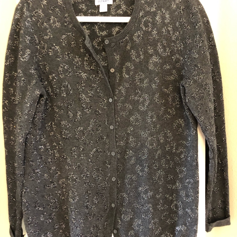 Beautiful cotton dark gray/black cardigan